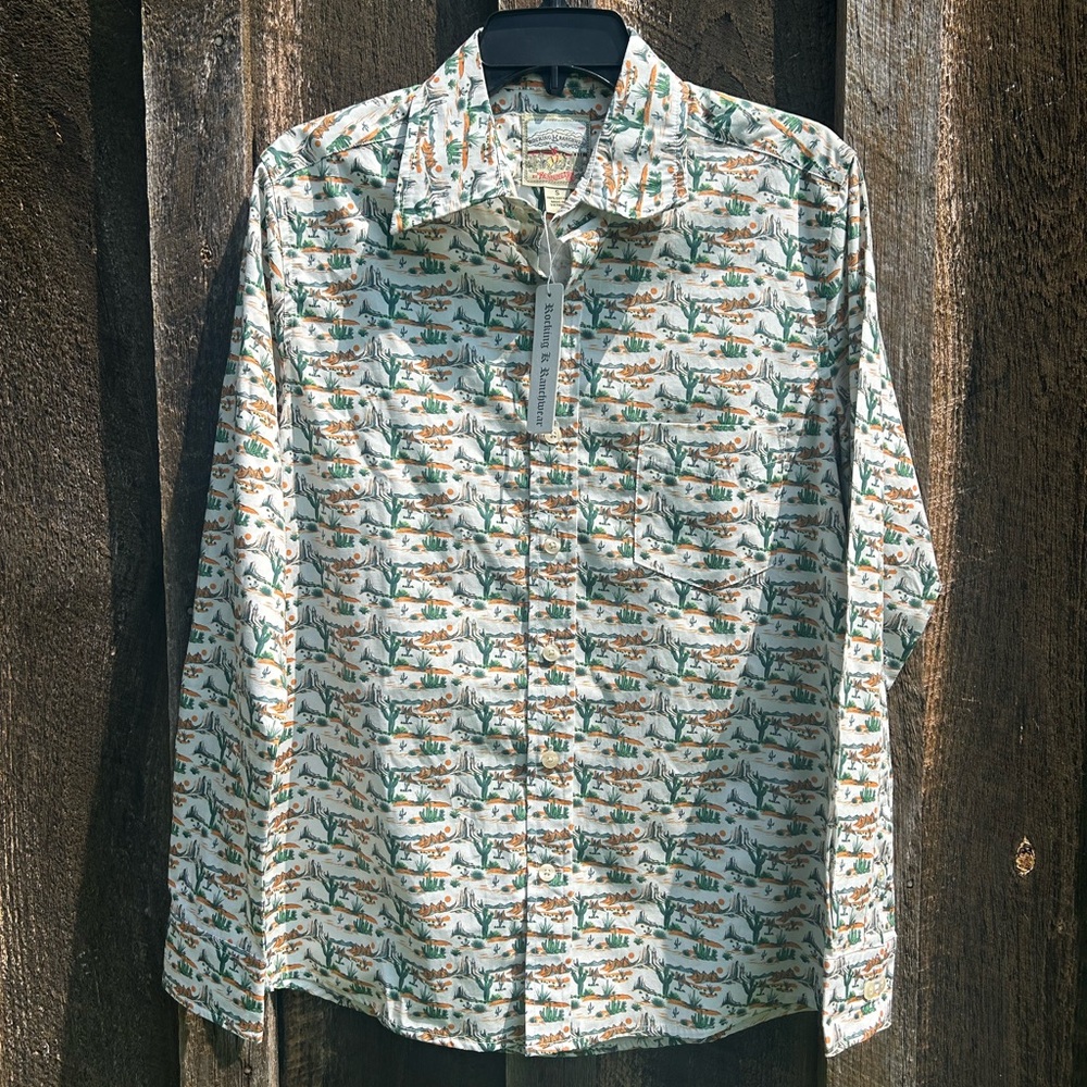 Rocking K Ranchwear Western Cactus Button Down Shirt